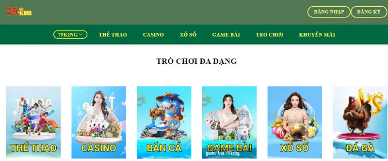 Kho game đa dạng và phong phú